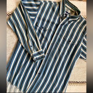 Vintage Wrangler Stripped Button Up sz L